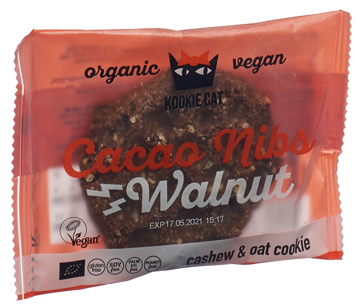 KOOKIE CAT Biscuits Double Chocolat Noix 50 g | Goût Intense