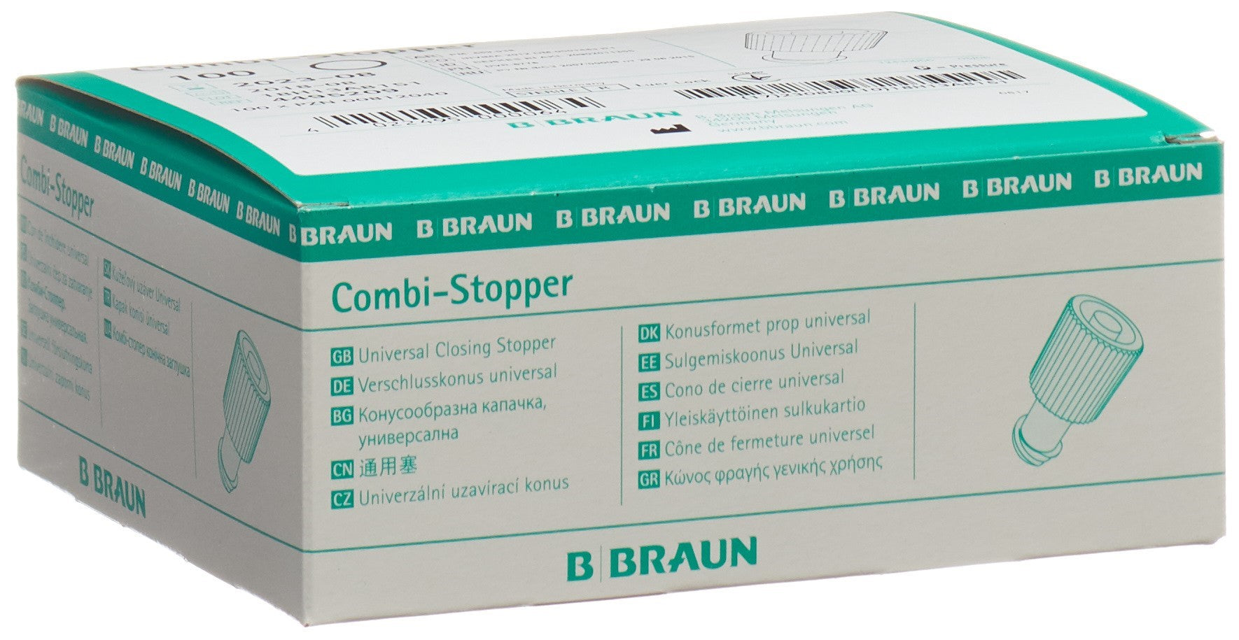 B. Braun Cône Obturateur Luer Lock 100 Pièces | Dispositif Médical Stérile