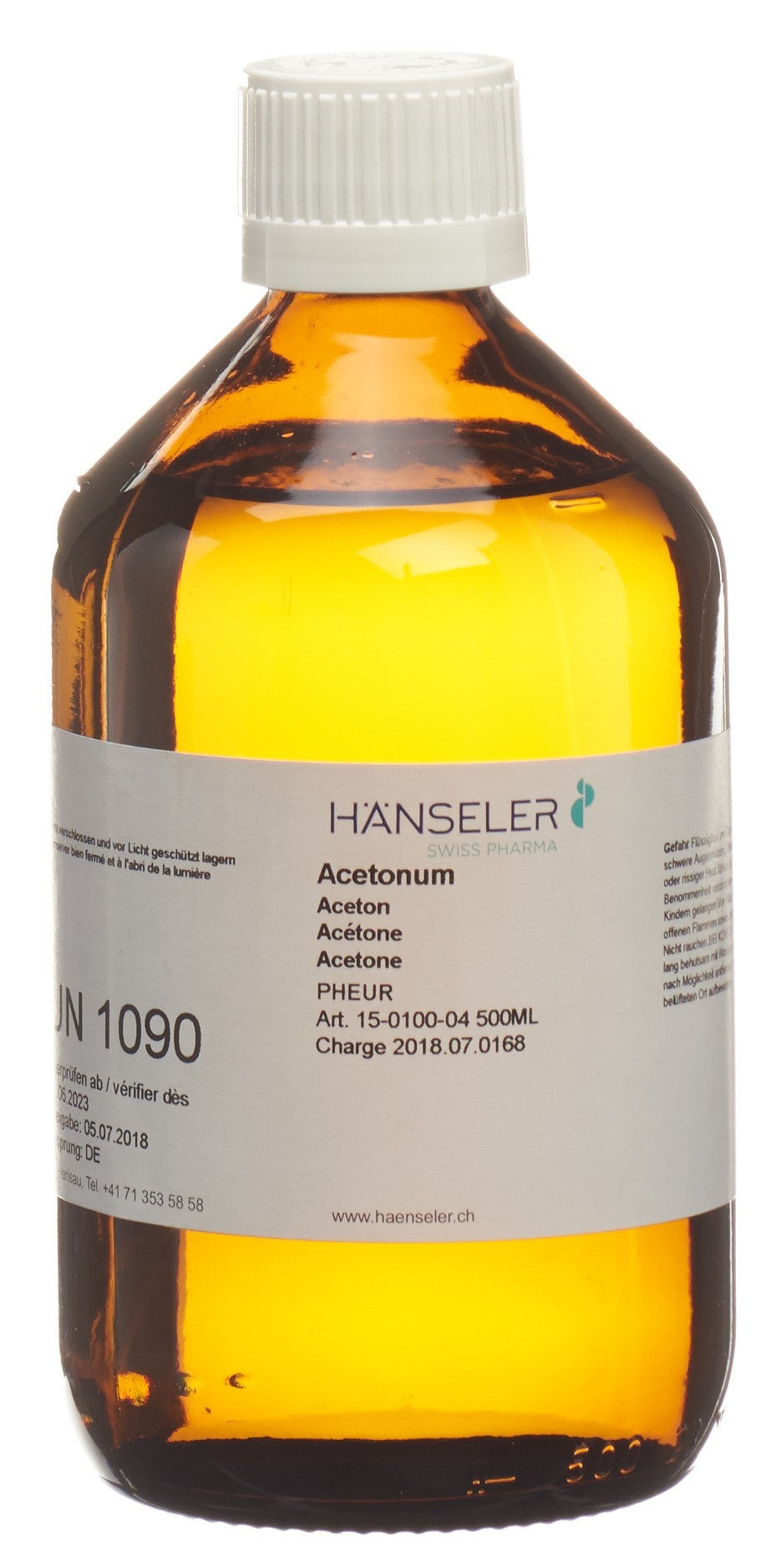 HÄNS Acétone Pure PhEur 500 ml Nettoyant Puissant | Solvant