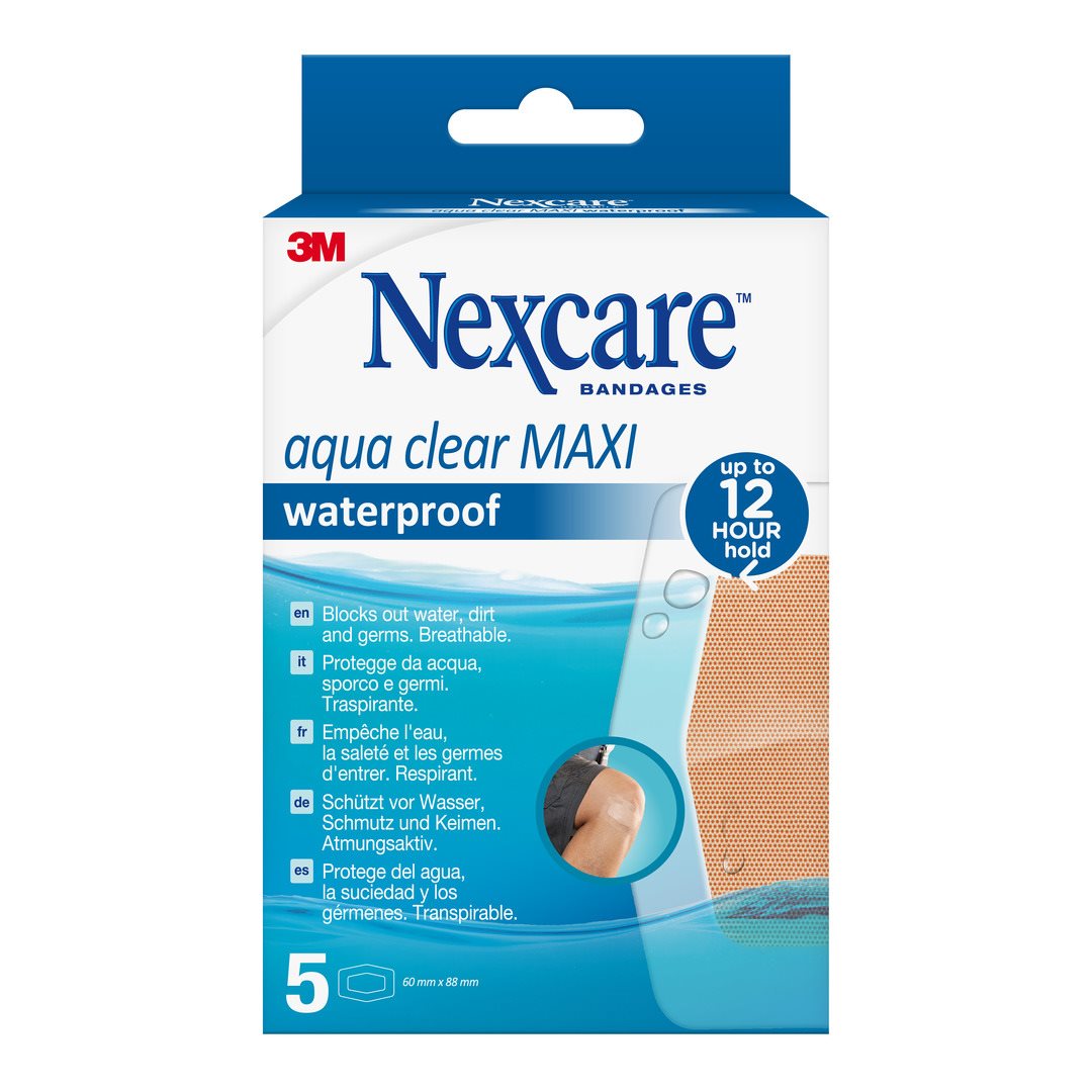 3M NEXCARE Aqua Clear Maxi waterpr 59x88mm 5 pce