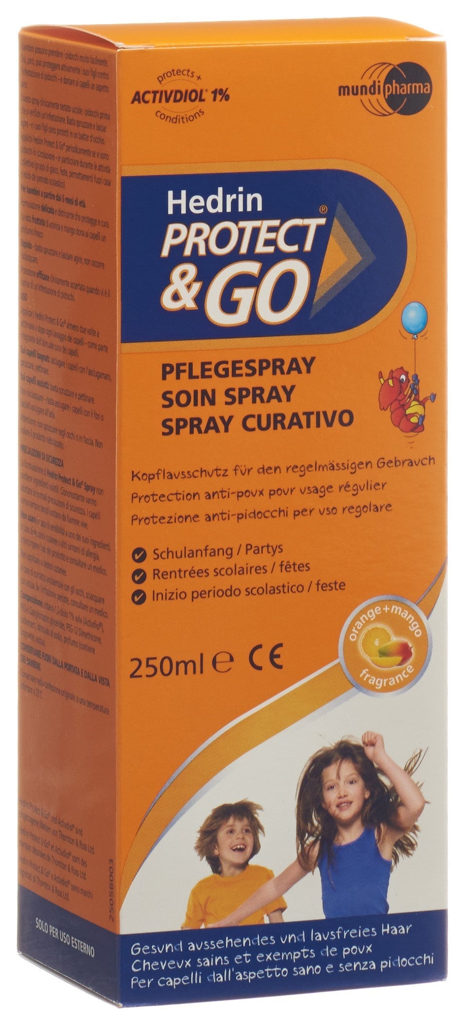 HEDRIN Protect & Go Lotion Anti-Poux 250 ml