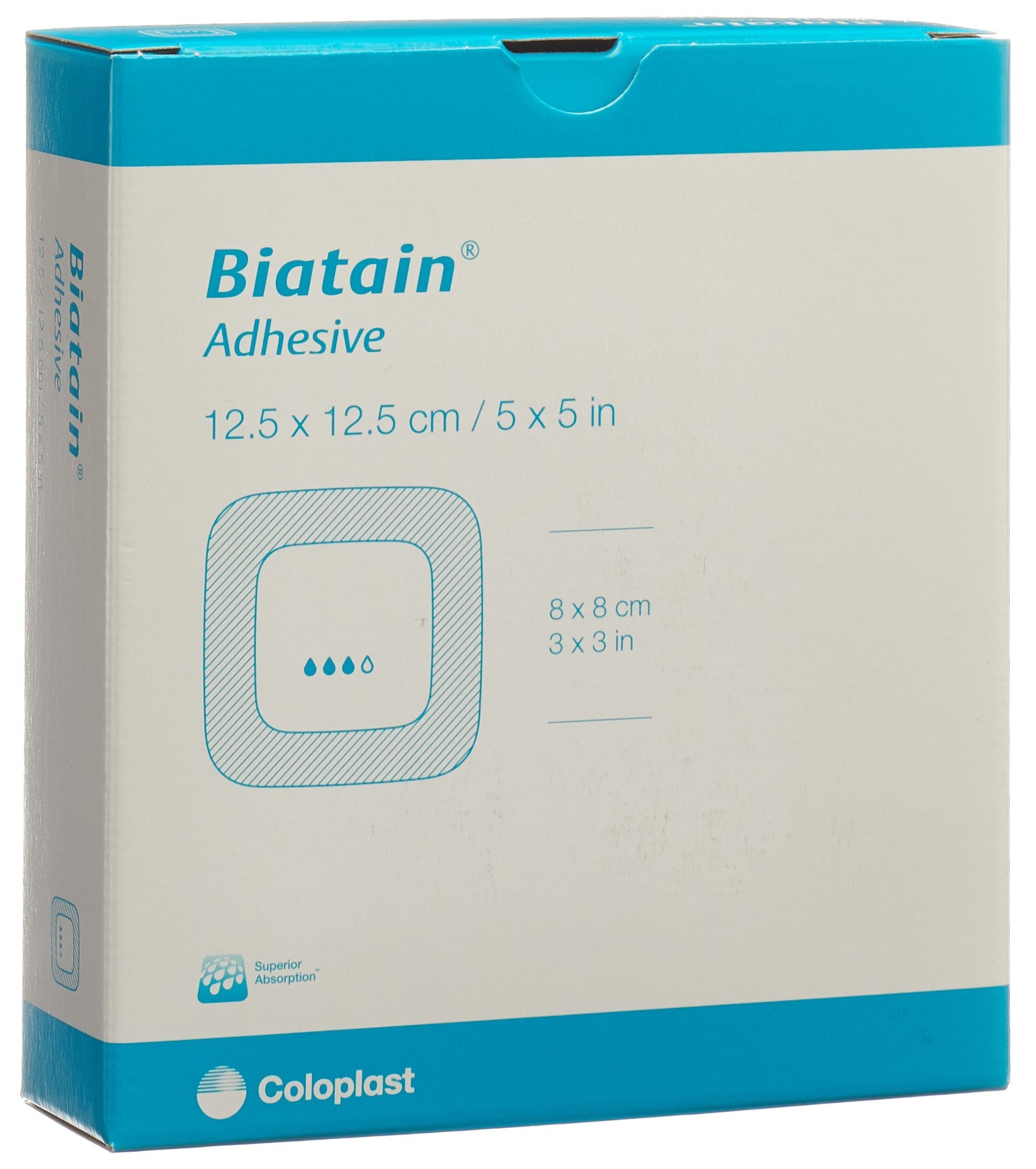 Coloplast BIATAIN Adhésif Pansement Hydrocolloïde | 10 Pièces 12.5 x 12.5 cm