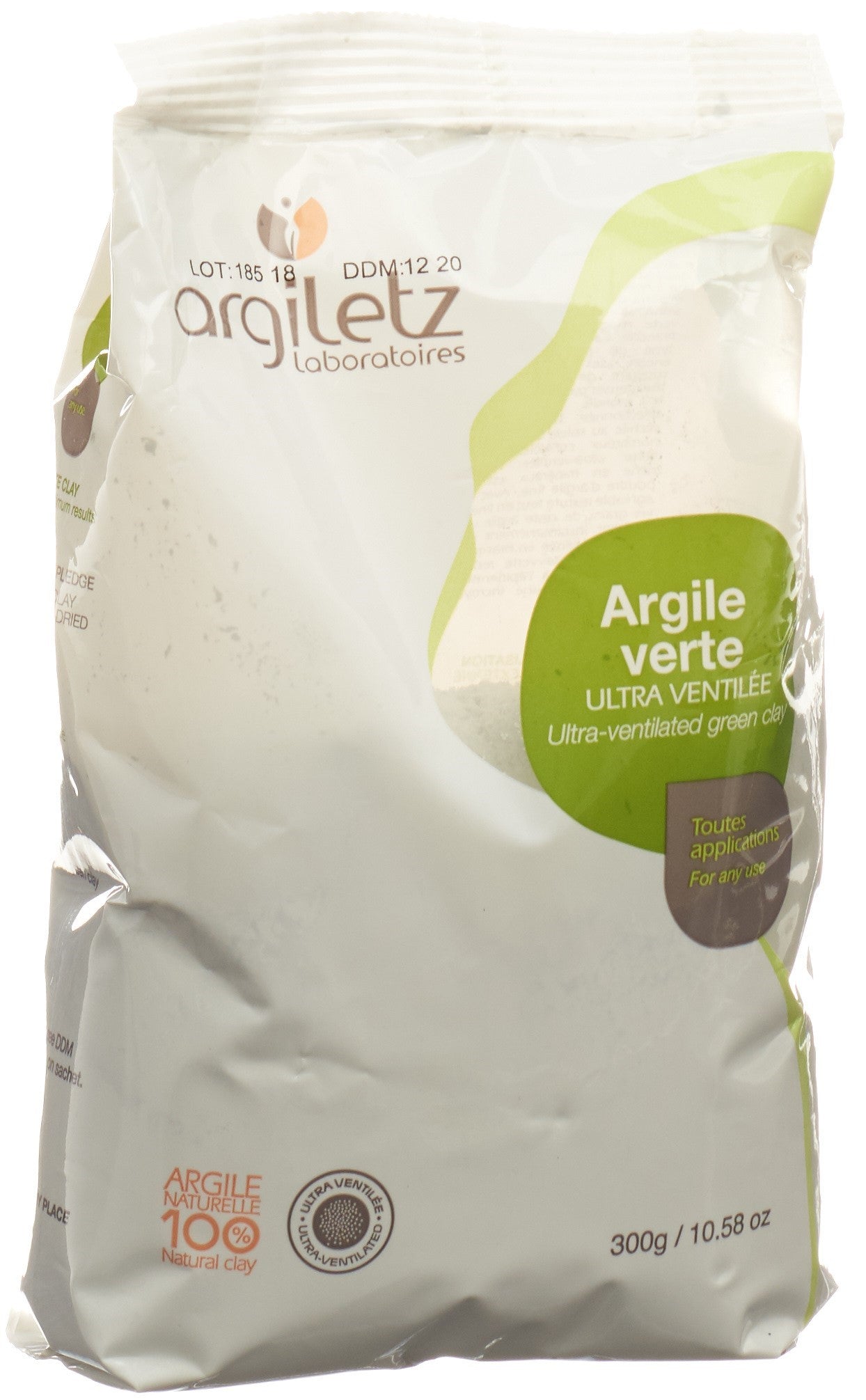 Argiletz Argile Verte Ultra Ventilée 300g | Soin Purifiant