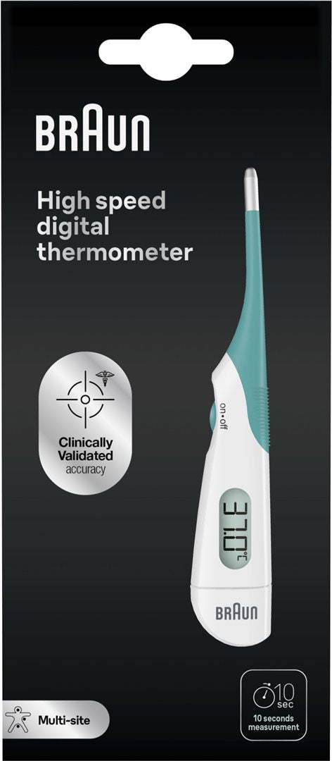 Braun Thermomètre Digital PRT 1000 Précis & Rapide | 1 Unité
