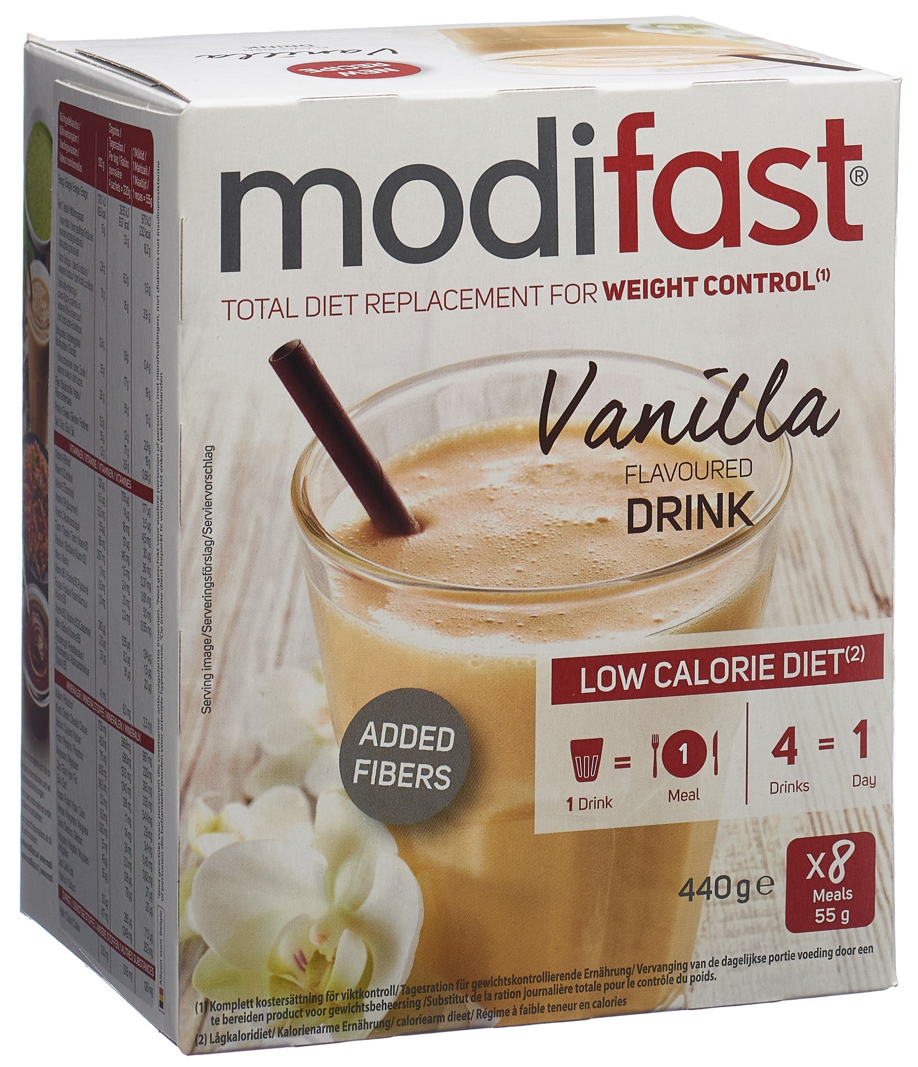 MODIFAST Boisson Saveur Vanille 8x55g | Régime Minceur Efficace
