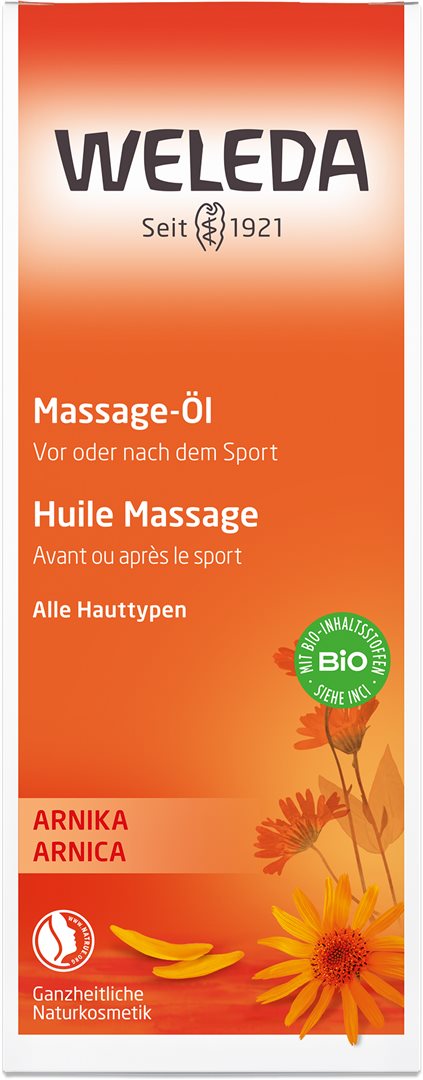 WELEDA huile massage arnica fl verre 100 ml