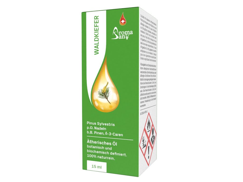 AROMASAN Huile Essentielle Pin Sylvestre Bio 15 ml | Respiration & Bien-être