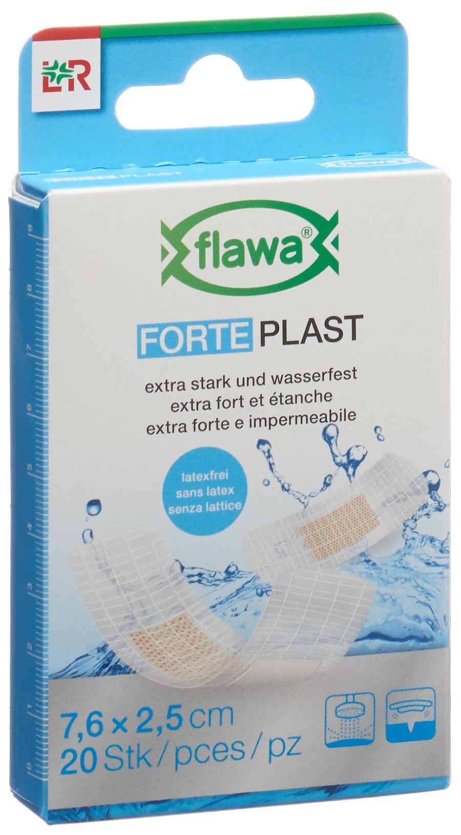 FLAWA Forte Pansement Transparent 2.5 x 7.6 cm 20 Pièces