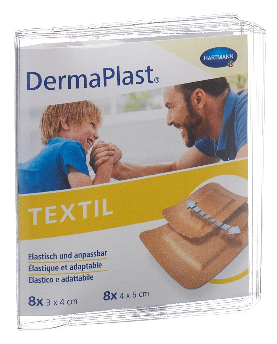 DERMAPLAST Pansements Textiles Confort 16 Pièces | Soin Blessures