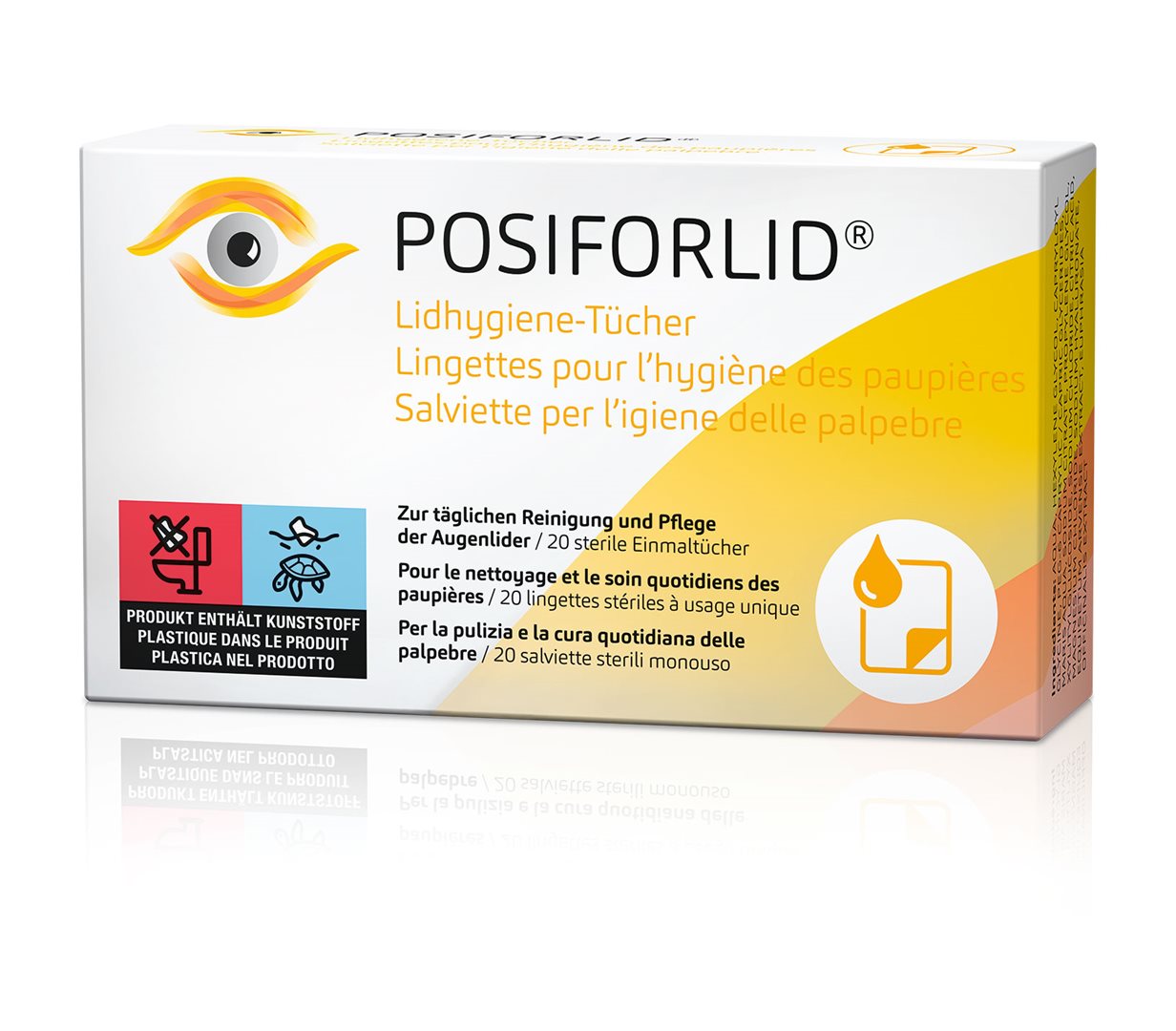 POSIFORLID Lingettes Hygiène Paupières Apaisantes 20 Pièces