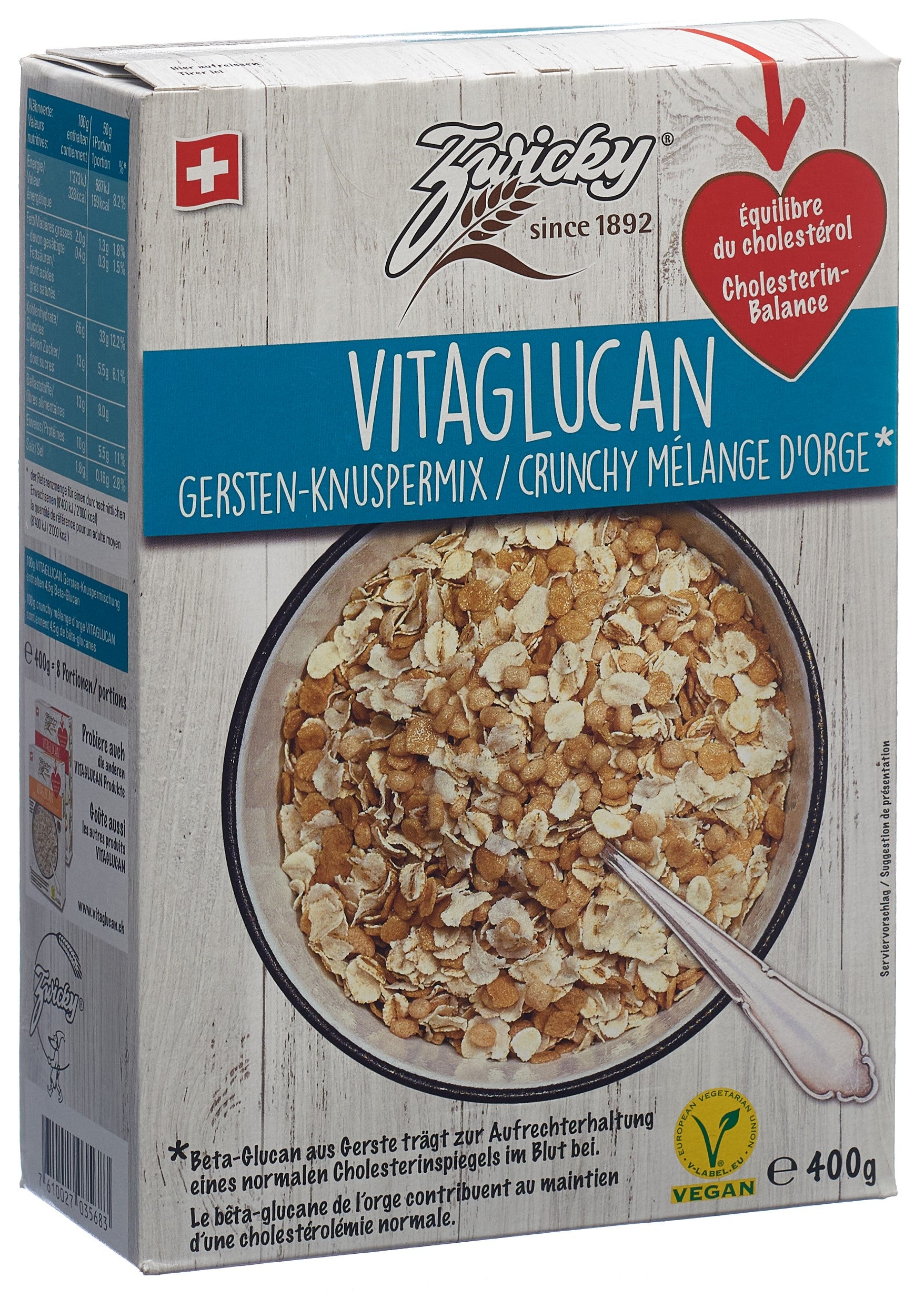 ZWICKY Vitaglucan mix croustillant 400 g