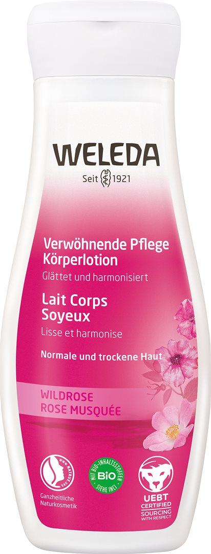 WELEDA lait corps soyeux rose musq fl 200 ml