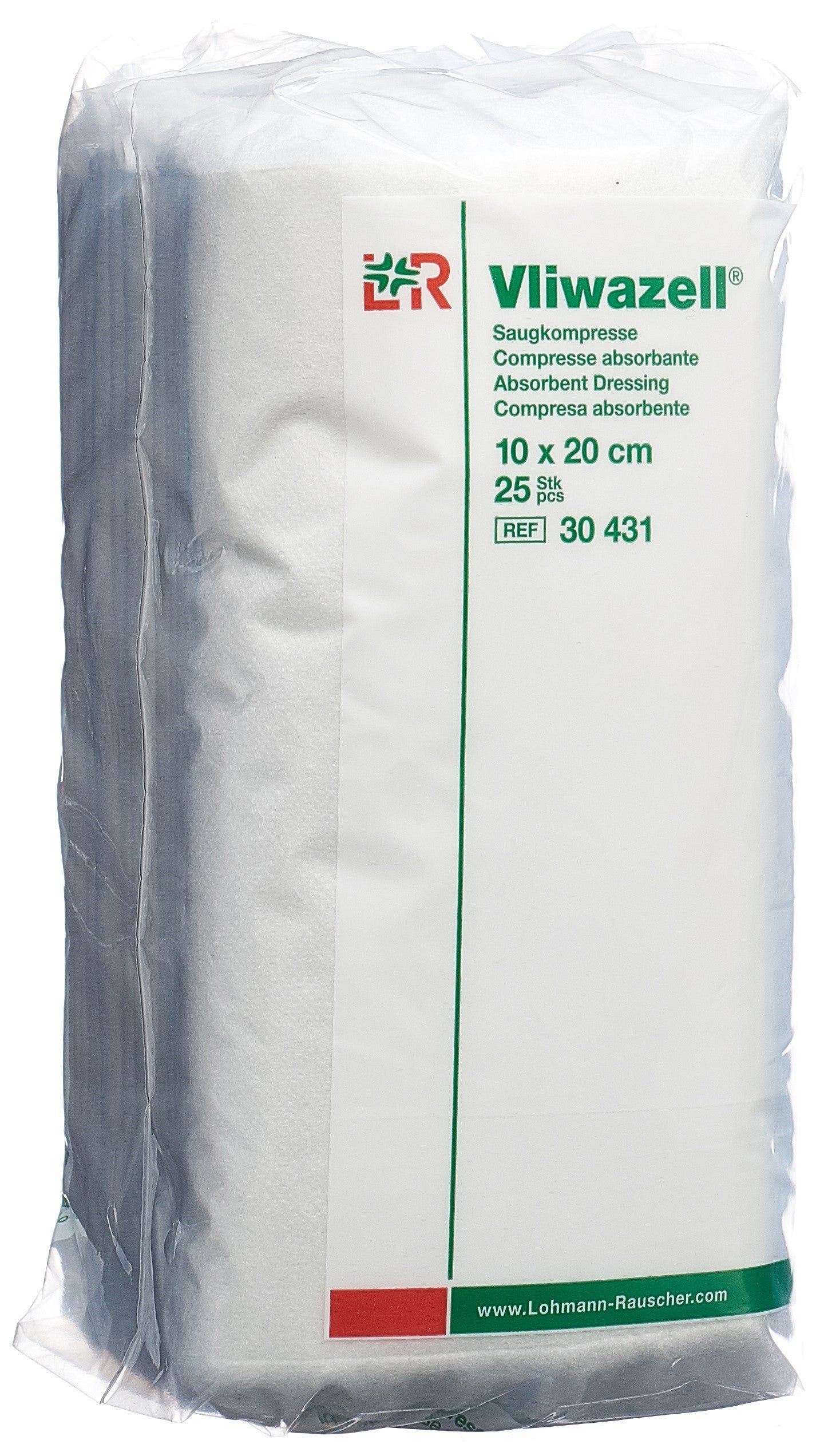 VLIWAZELL compresse absorbante 10x20cm 25 pce