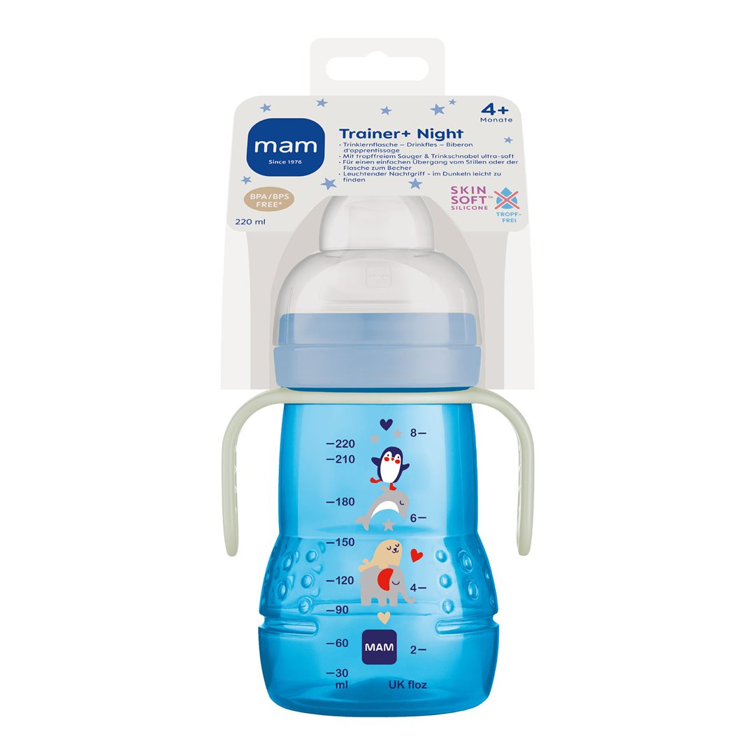 MAM Tétine Entraînement Nuit 220ml 4+ mois | Douceur