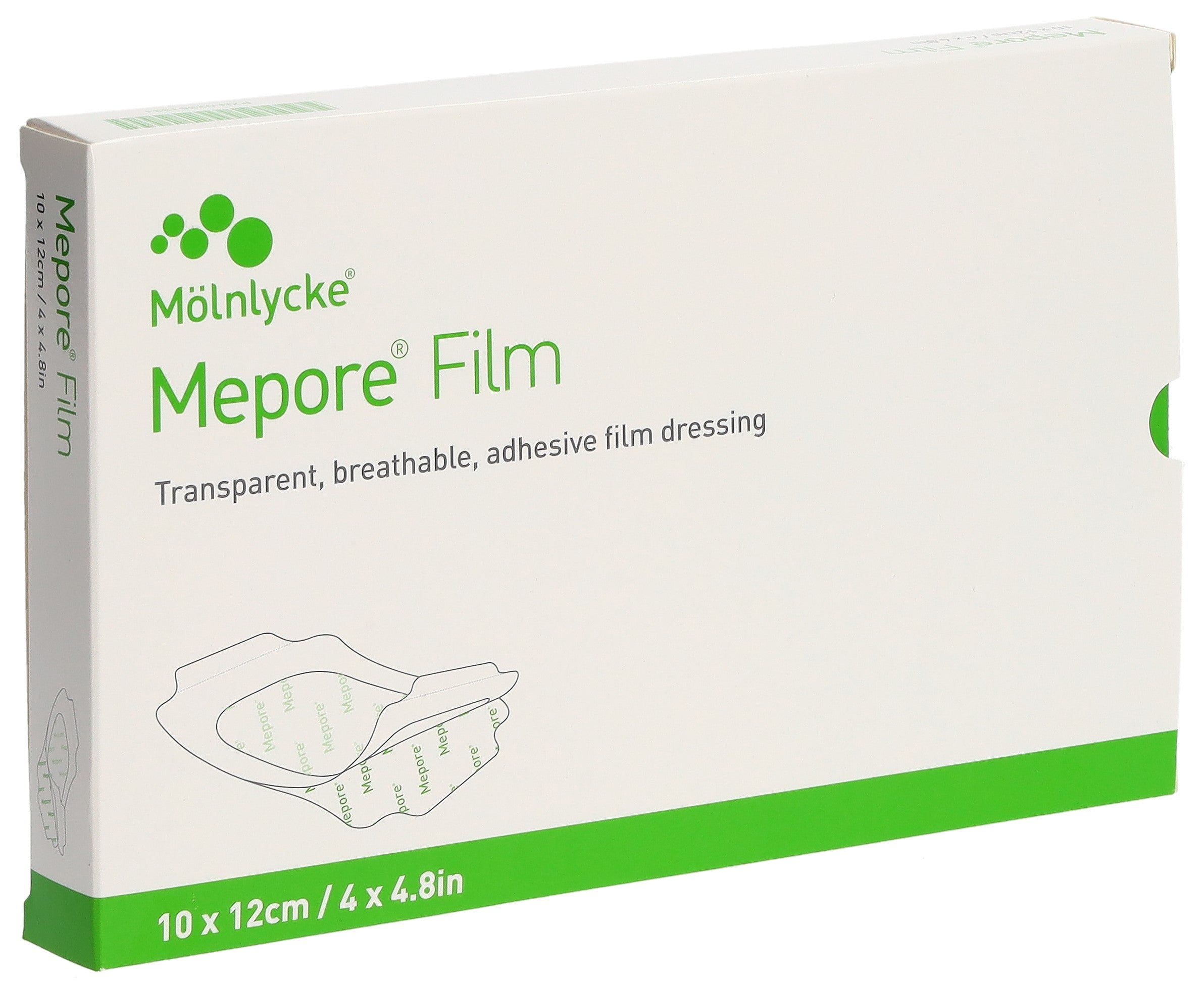 MEPORE FILM Pansement Adhésif Transparent 10x12cm | 10 Pièces