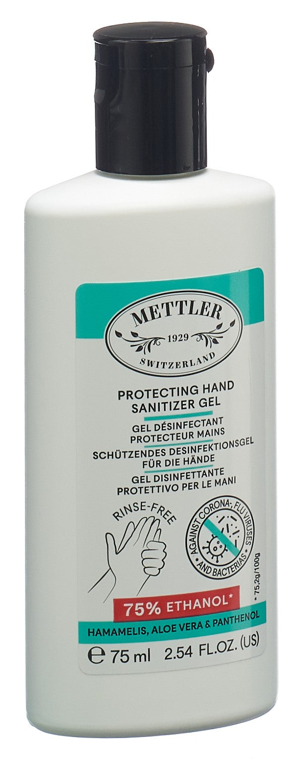 METTLER 1929 Gel Désinfectant Mains Protecteur 75 ml | Soin Essentiel