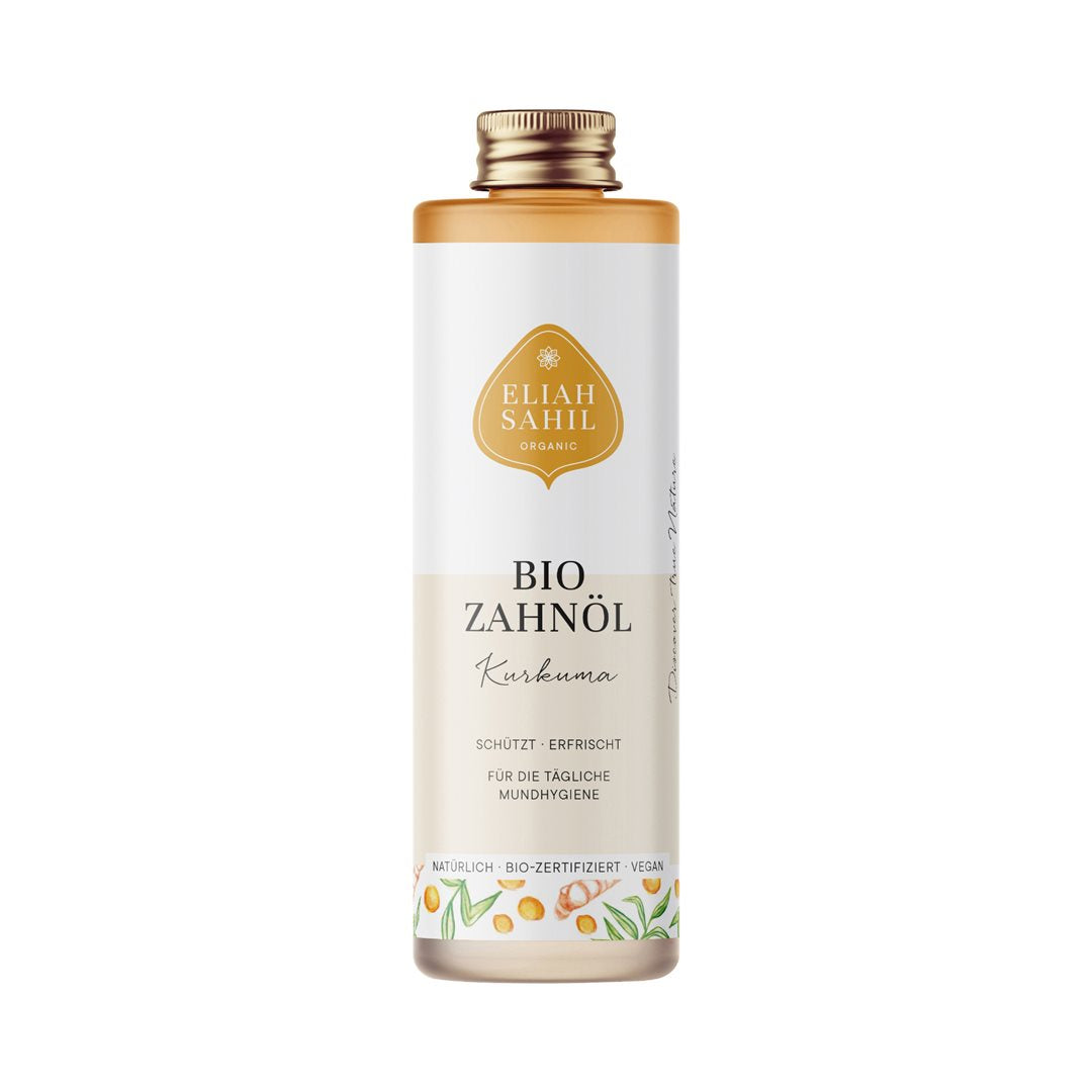 ELIAH SAHIL Huile Dentaire Curcuma Blancheur & Soin | 100 ml