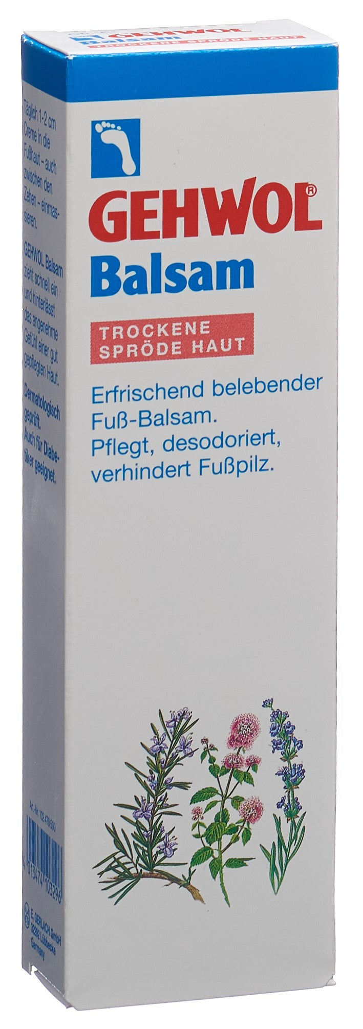 GEHWOL Baume Pieds Peau Sèche Réparateur Intense | Tube 75 ml