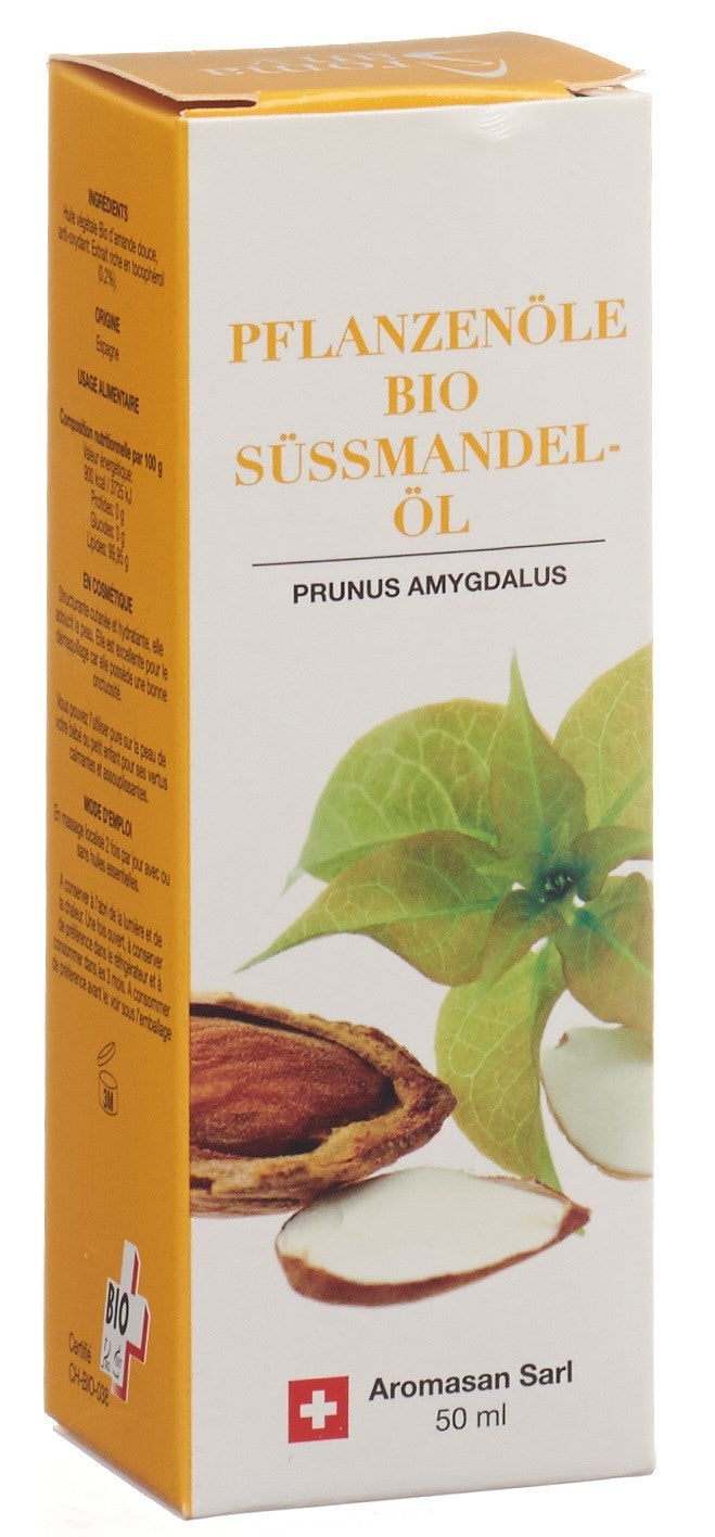 AROMASAN Huile Végétale Amande Douce Soin Corps | 50 ml