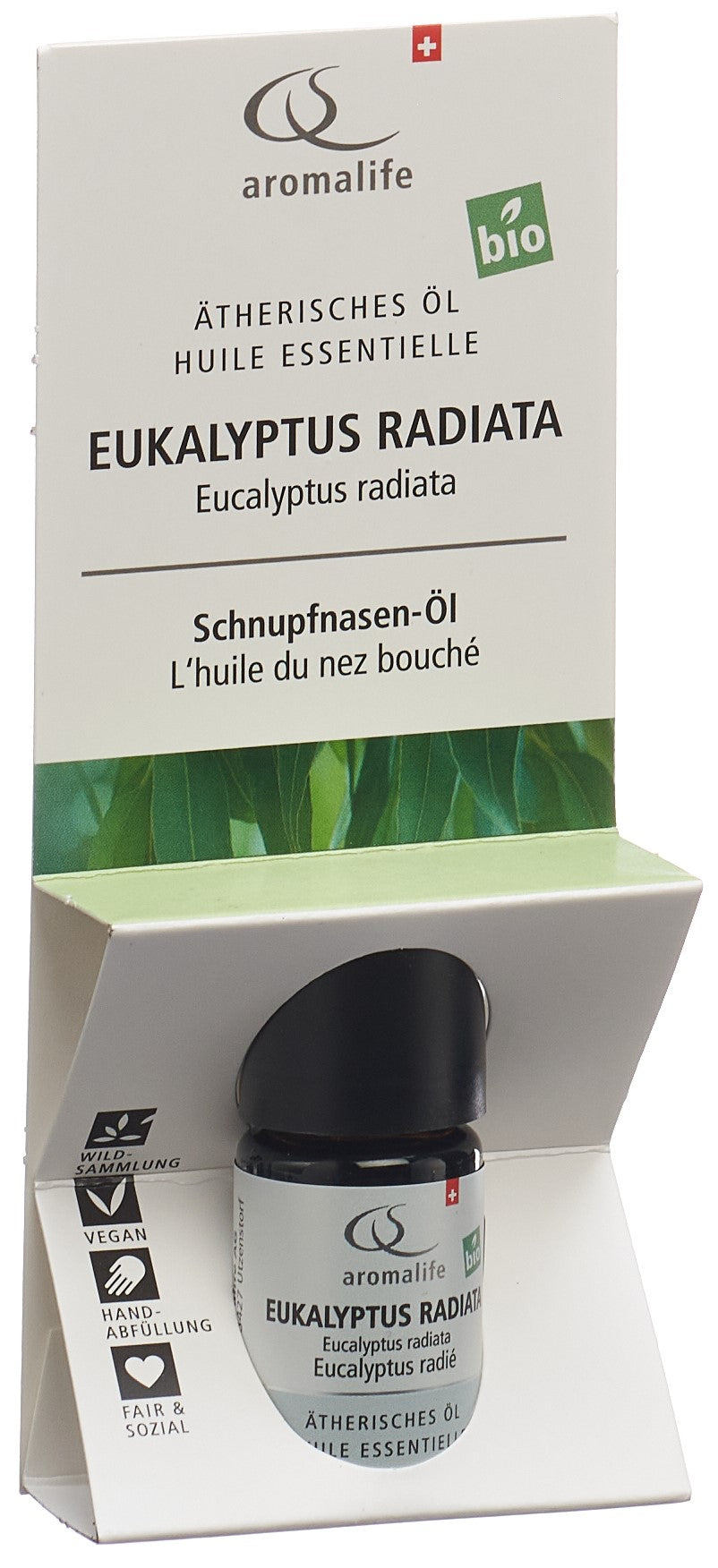 AROMALIFE Huile Essentielle Eucalyptus Radié BIO 5 ml | Respiration Purifiée