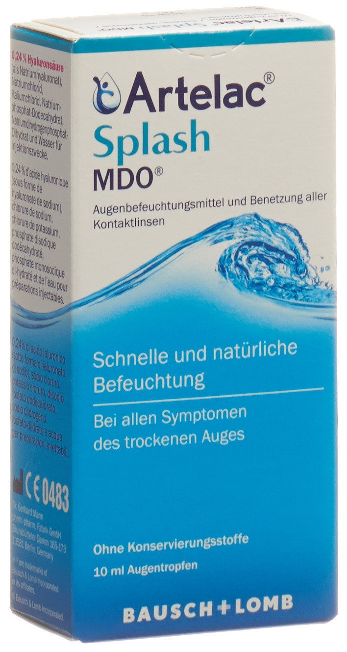 ARTELAC Splash MDO Gouttes Ophtalmiques Hydratantes | Flacon 10 ml