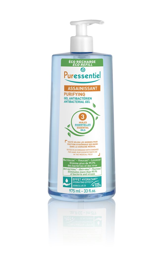 Puressentiel Gel Antibactérien Mains 975 ml | Hygiène & Protection