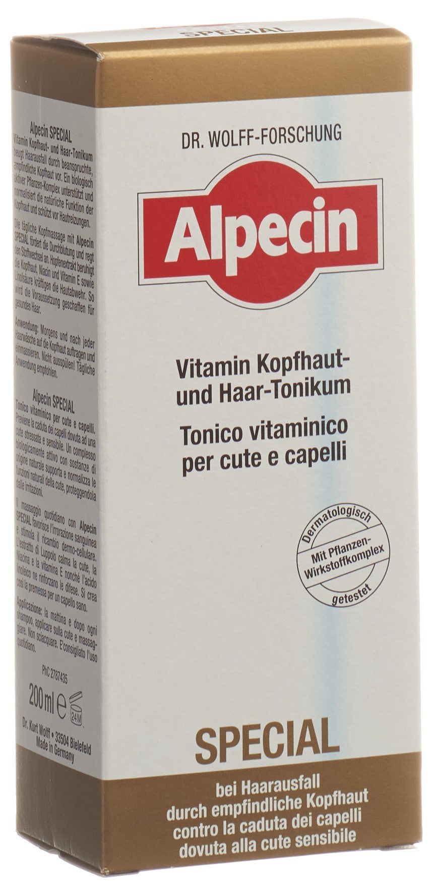 Alpecin Spécial Tonique Cheveux Fortifiants Vitamines 200 ml