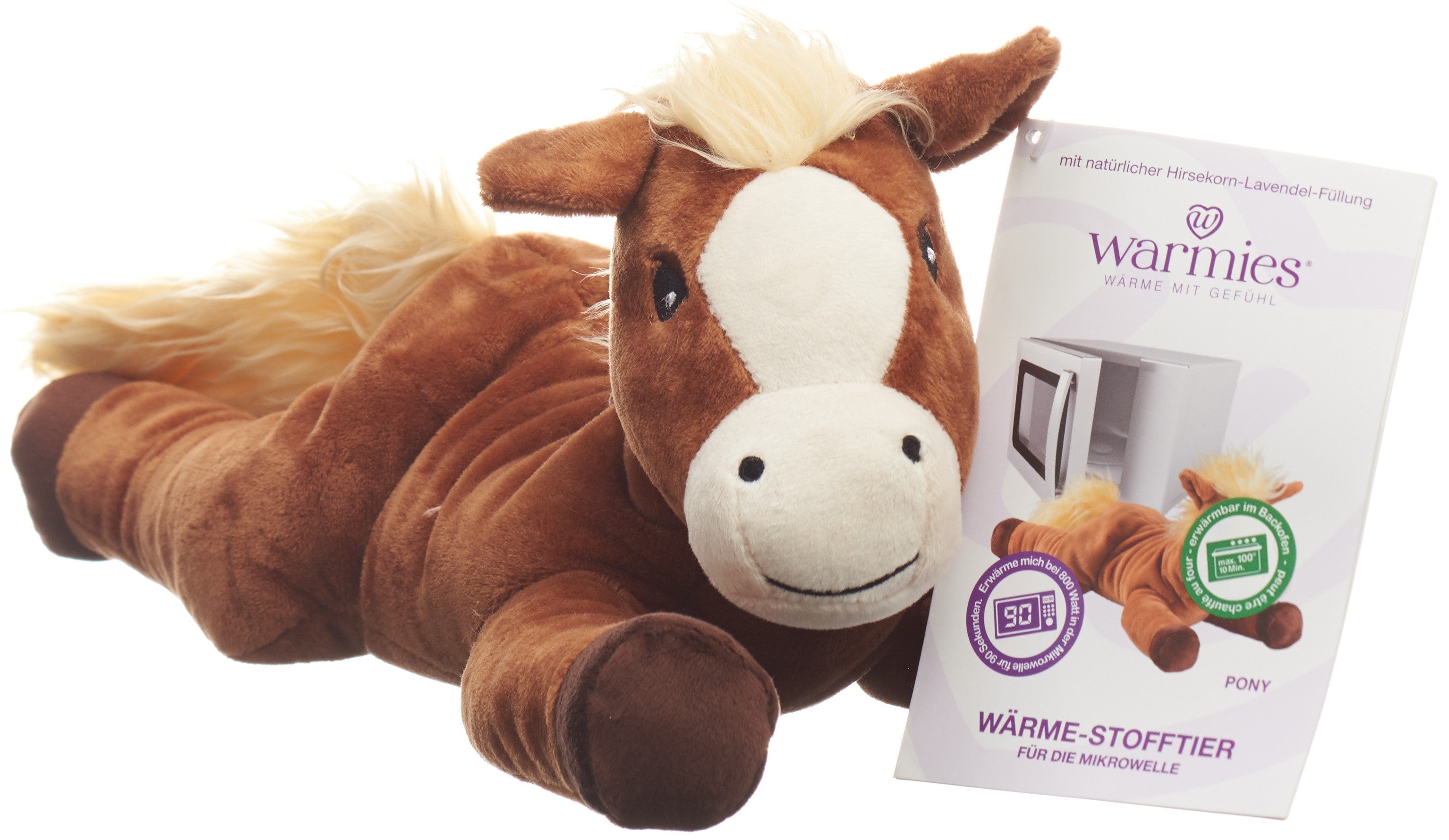 WARMIES peluche réchauffante poney