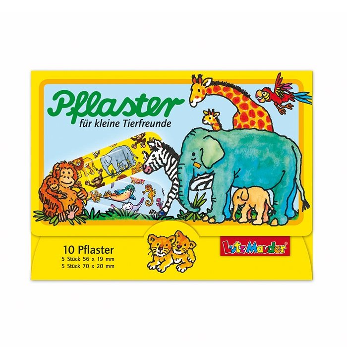 LUTZ MAUDER Pansements Enfants Amis Animaux 10 Pièces | Soins Blessures