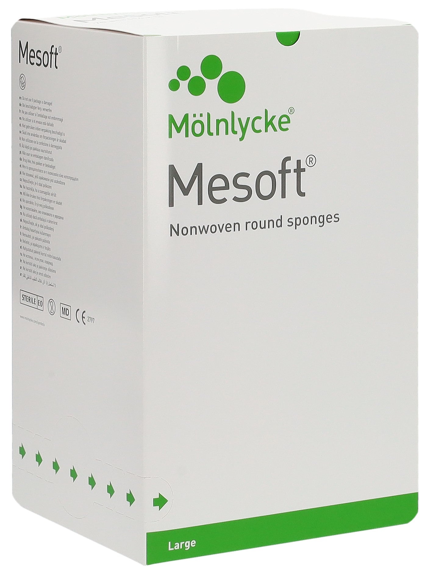 MESOFT NW Tampons Ronds Stériles 45mm | Lot de 70 Dispositifs Médicaux