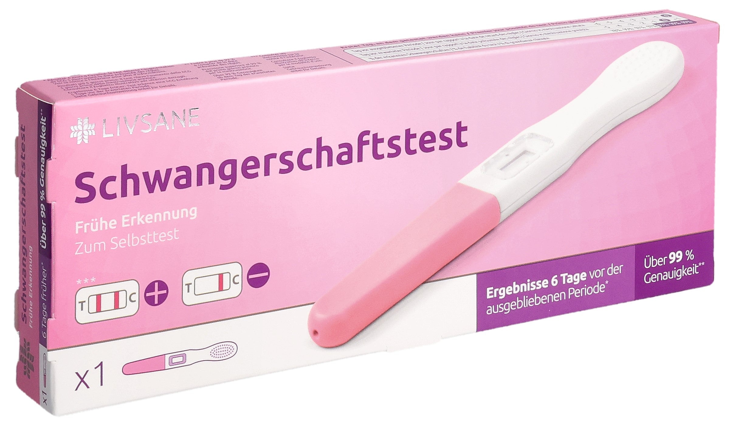 LIVSANE Test Grossesse Précoce Fiable | 1 Test