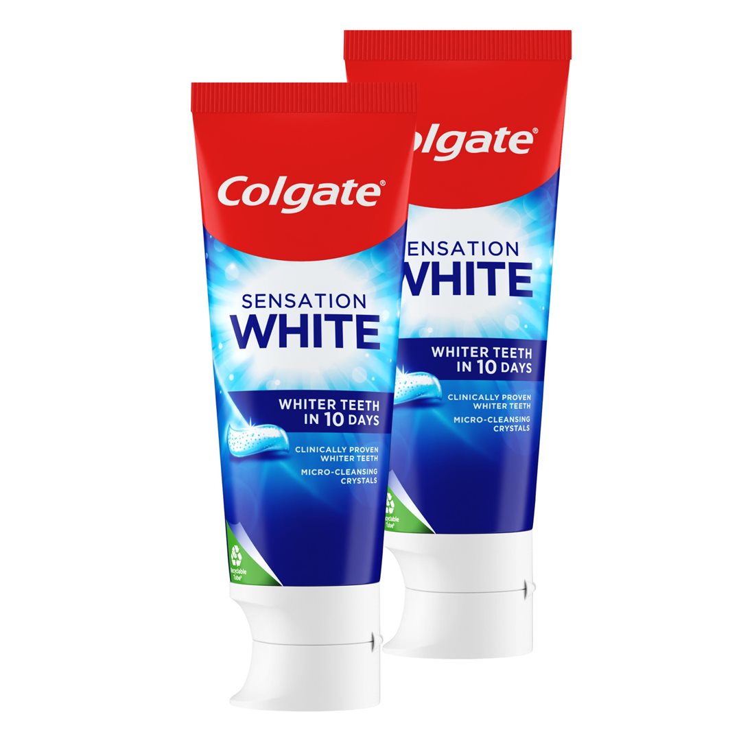 COLGATE Sensation White Dentifrice Éclaircissant Duo 2 x 75 ml