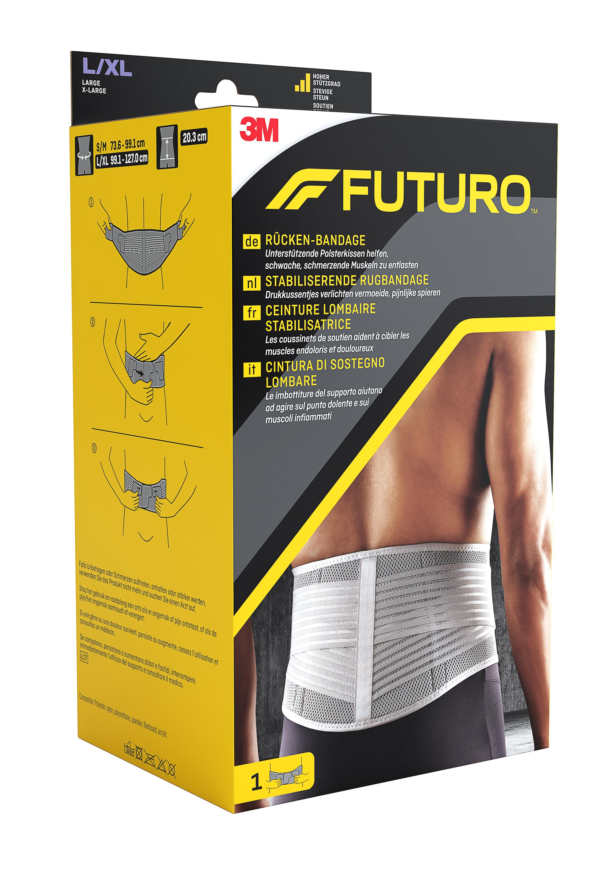 3M FUTURO Ceinture Dorsale Confort & Soutien L/XL