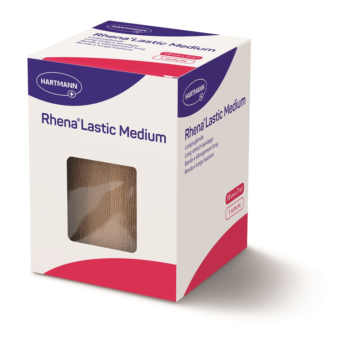 RHENA Lastic Medium Bande Élastique Confortable | 10 cm x 7 m