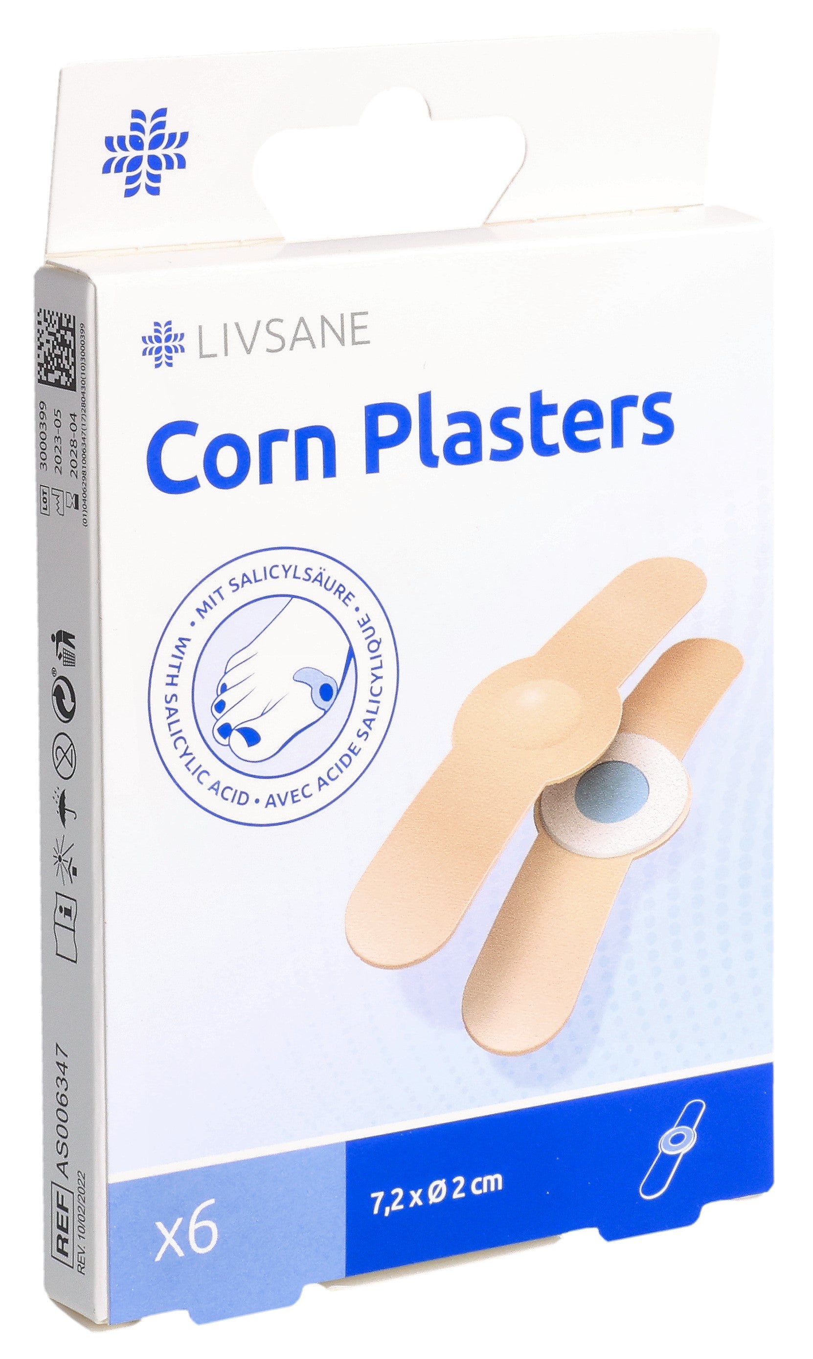 LIVSANE Pansement Cors & Durillons Soulagement Rapide | 6 Pièces