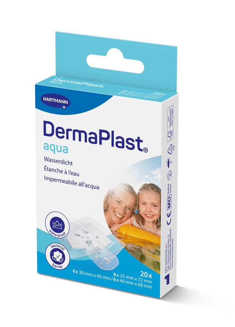 DERMAPLAST Aqua 3 Pansements Imperméables | 20 Pièces