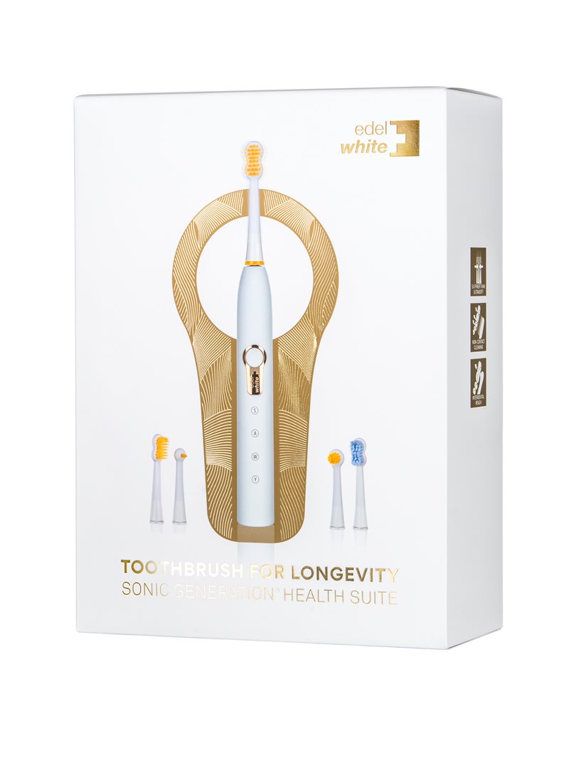 EDEL+WHITE Sonic Health Suite G8+ Brosse à Dents Électrique Blancheur | 1 Appareil
