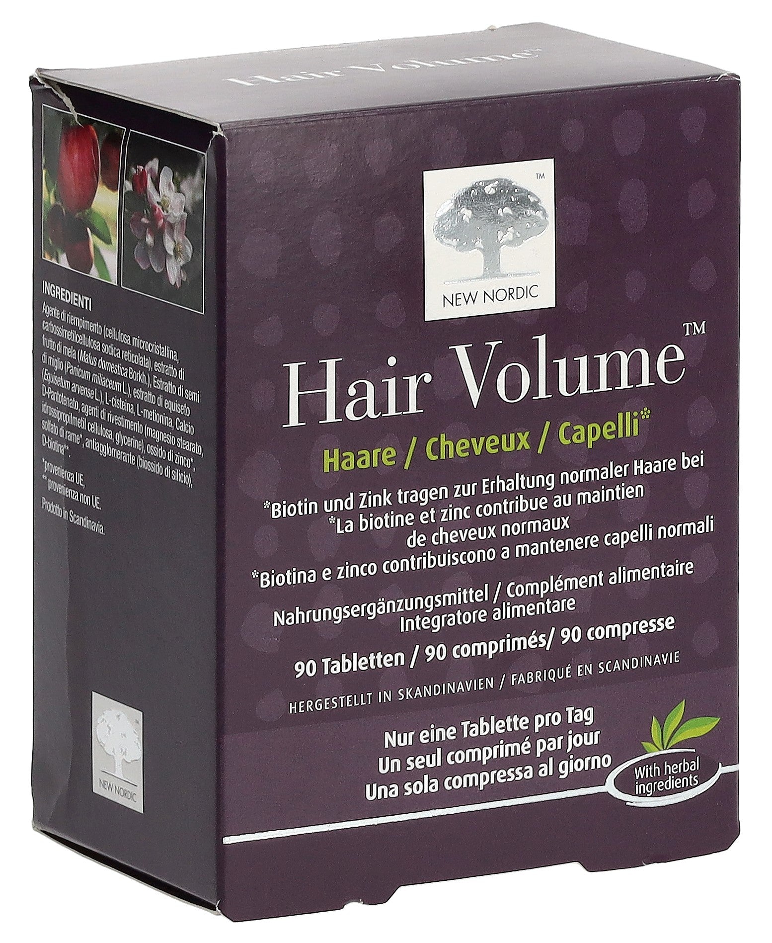 NEW NORDIC Hair Volume Cheveux Forts 90 Comprimés