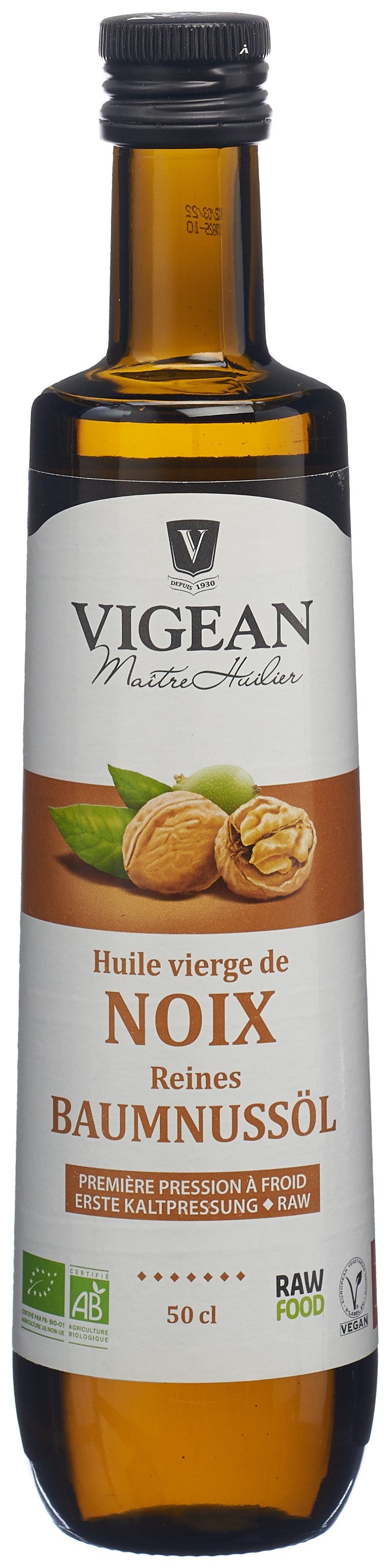 VIGEAN huile de noix crue bio 500 ml