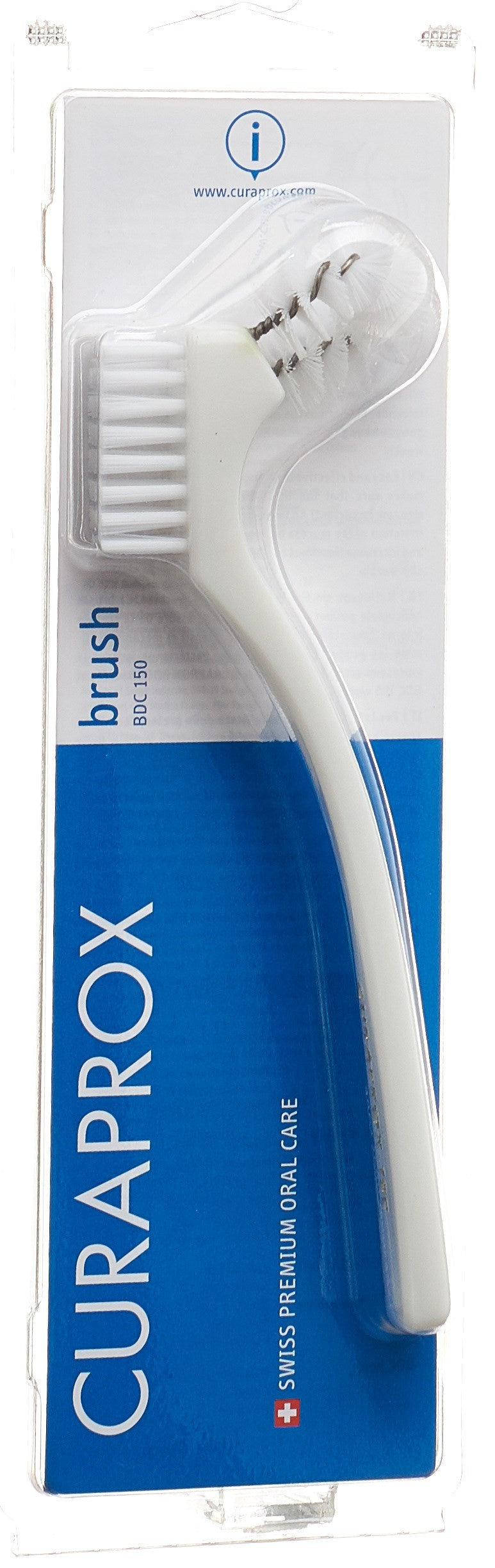 CURAPROX Brosse pour Prothèses Dentaires BDC 150 Blanche | Nettoyage Efficace