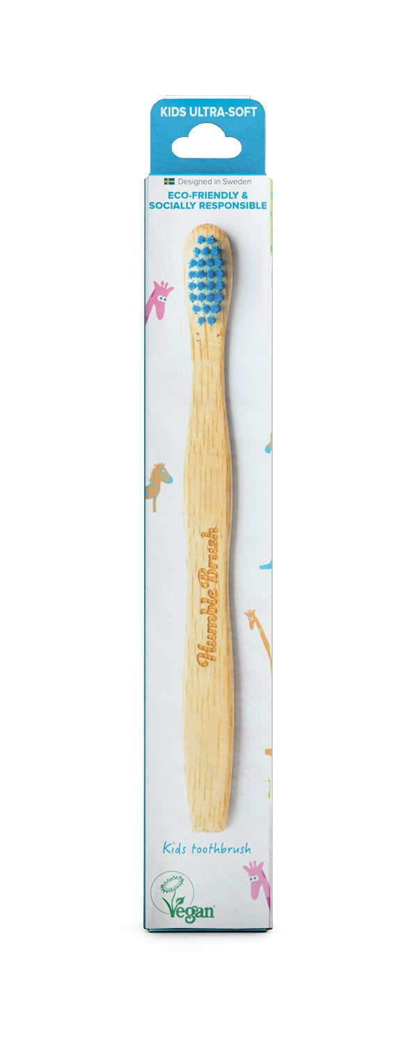 HUMBLE BRUSH Brosse à Dents Enfant Bleu Douce | 1 Brosse