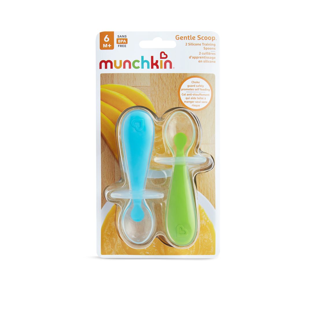 Munchkin Gent Scoop Cuillère Silicone Bébé 2 Pièces | Douceur & Sécurité