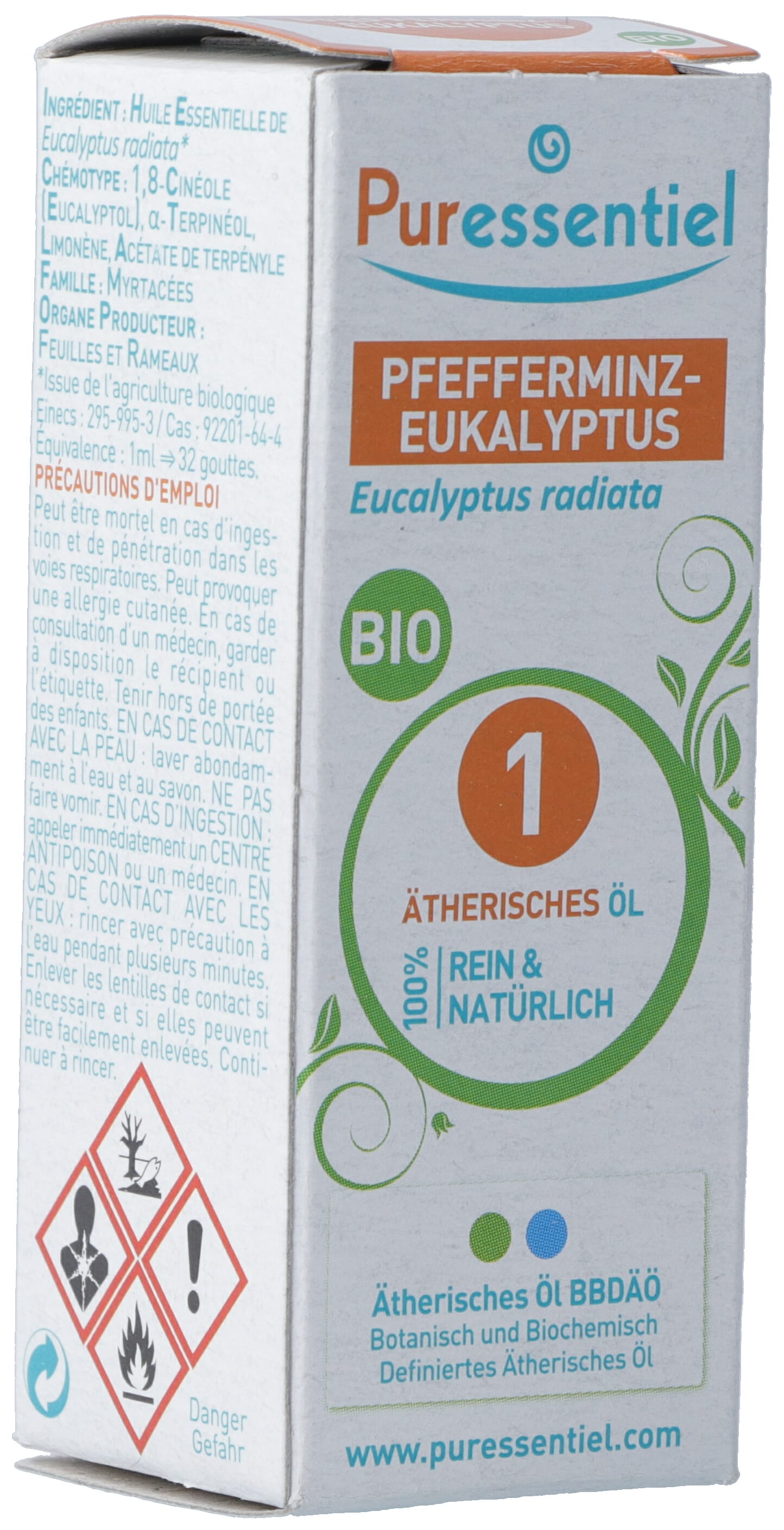 Puressentiel Eucalyptus Radie Bio Huile Essentielle 10 ml | Respiration & Bien-être