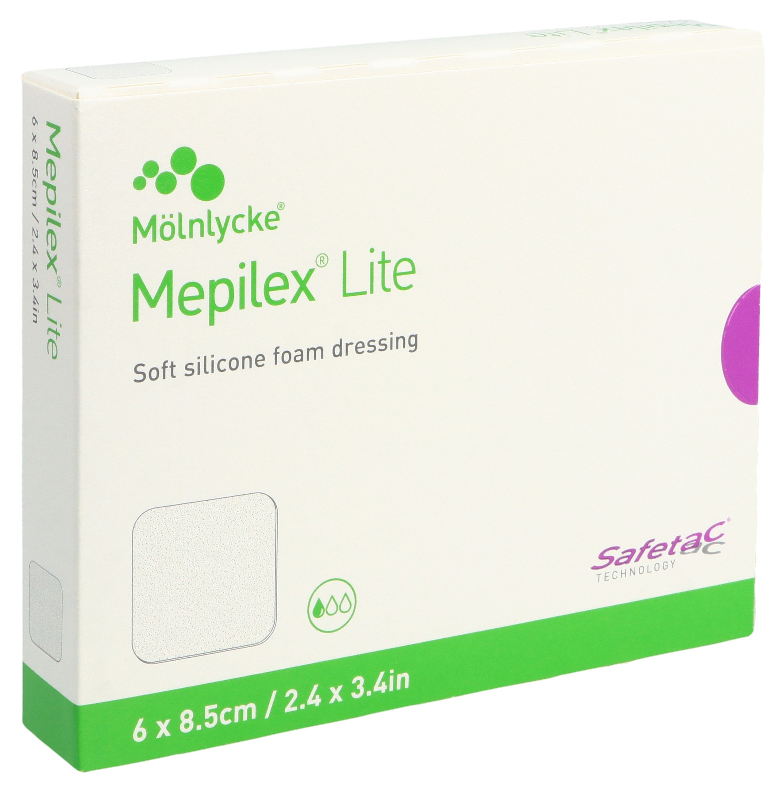 Mölnlycke Mepilex Lite Pansement Hydrocellulaire 6 x 8.5 cm | Lot de 5