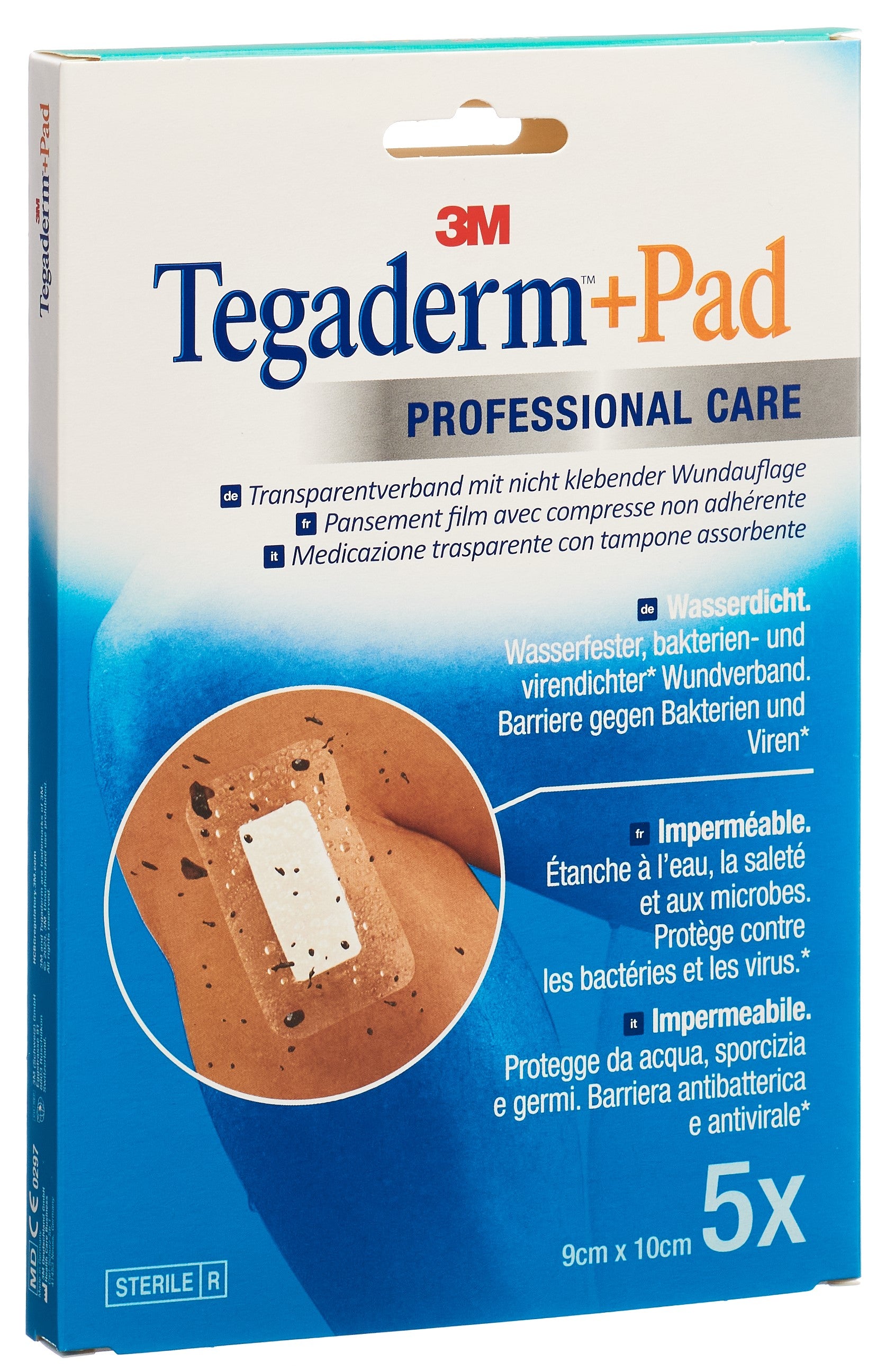 3M TEGADERM+PAD 9x10cm compres 4.5x6cm (n) 5 pce