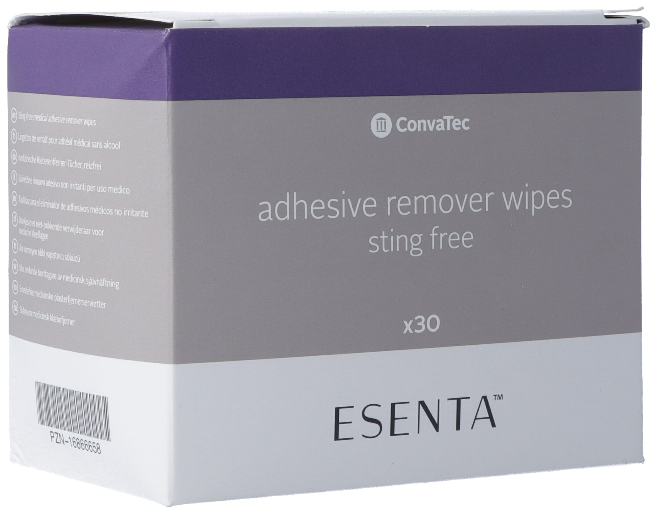 ESENTA Lingettes Dissolvantes Adhésif - Retrait Doux | 30 Pièces