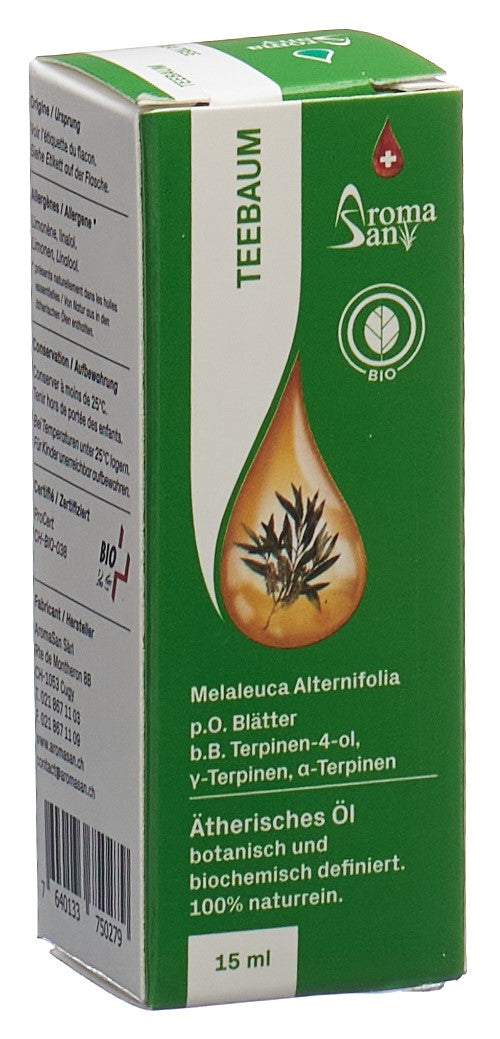 AROMASAN Huile Essentielle Tea Tree Bio 15 ml | Soin Purifiant