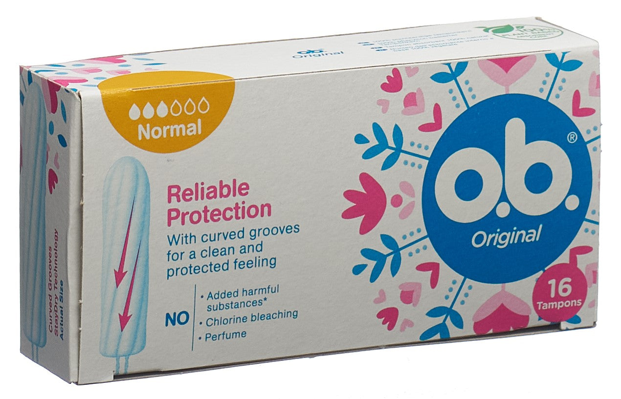 OB Tampons Original Normal 16 Pièces Confort & Protection | Hygiène Féminine