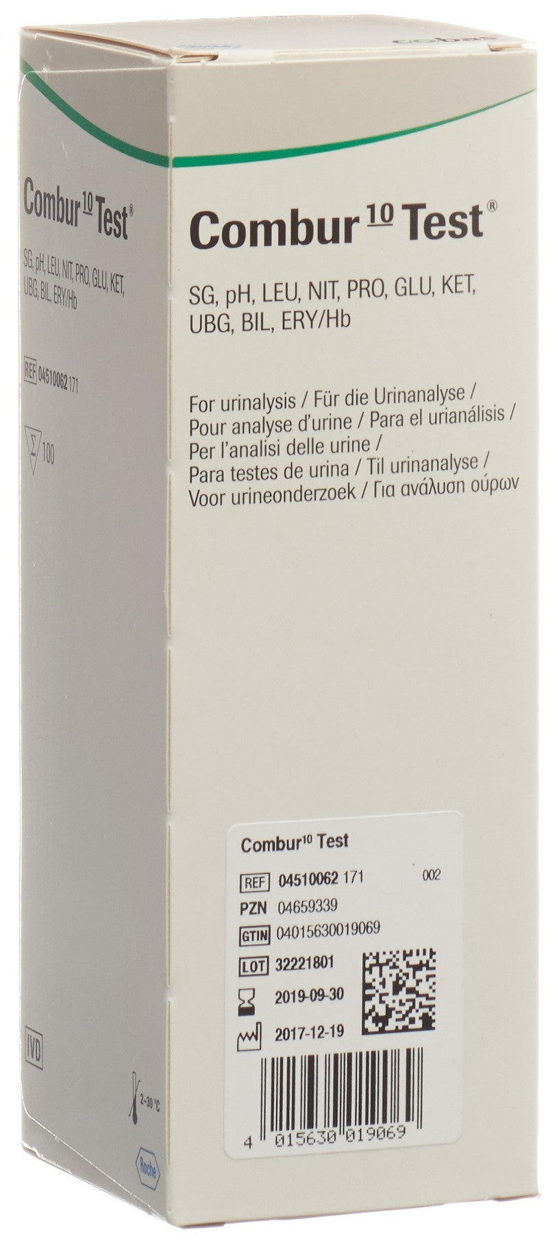 COMBUR 10 TEST Bandelettes Urinaires 100 Pièces | Fiabilité Médicale