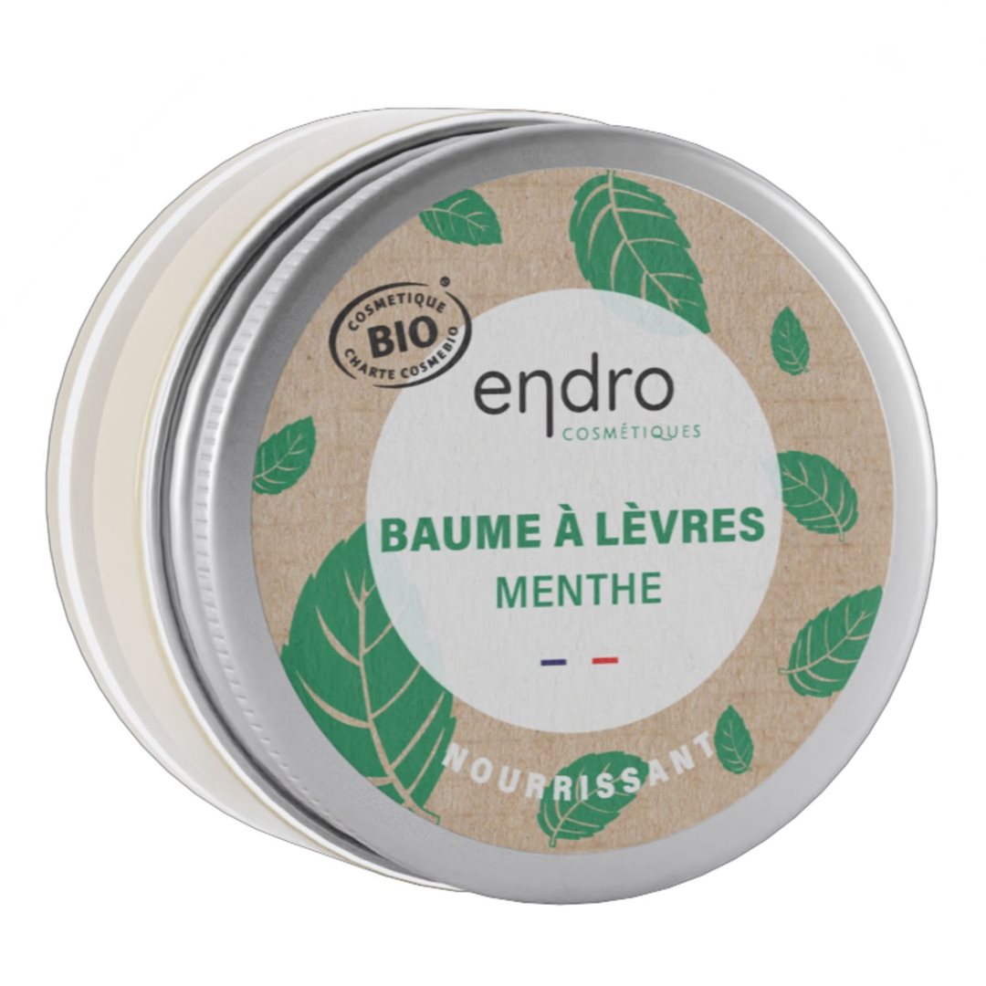 ENDRO Baume Lèvres Menthe Bio Réparateur | Verre 15 ml